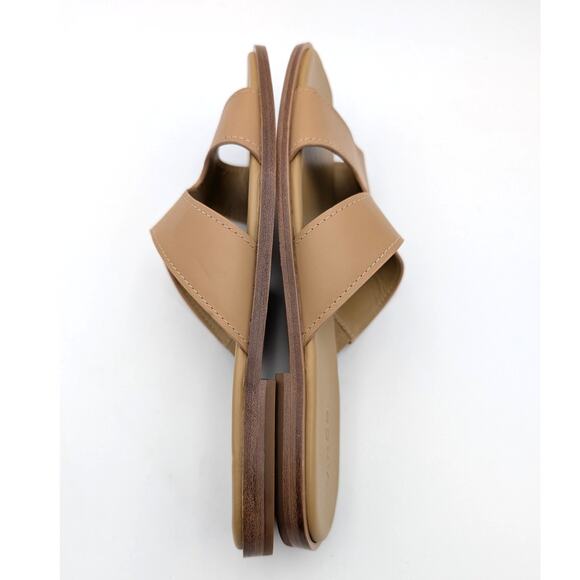 Vince Meyers Slide Sandal Women's Light Sable Beige Leather Size US9M EU40 - Picture 10 of 12